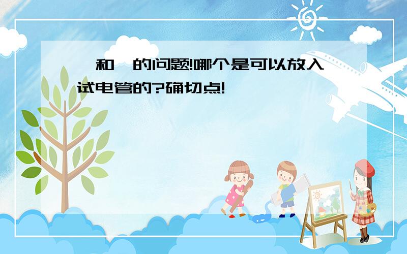 氦和氖的问题!哪个是可以放入试电管的?确切点!