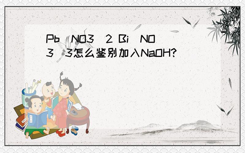 Pb(NO3)2 Bi(NO3)3怎么鉴别加入NaOH?