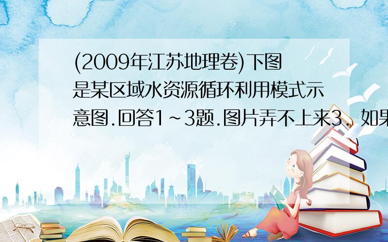 (2009年江苏地理卷)下图是某区域水资源循环利用模式示意图.回答1～3题.图片弄不上来3．如果区内某水体发生了富营养化,可行的治理措施是A．增加来水量和增加出水量 B．减少来水量和增加