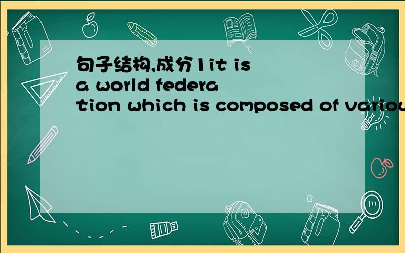 句子结构,成分1it is a world federation which is composed of various associations 2once you know where the gaps are 3this makes it the logical choice for any organization that does business internationally or that serves customers who demand an