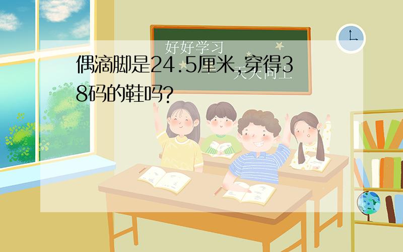 偶滴脚是24.5厘米,穿得38码的鞋吗?