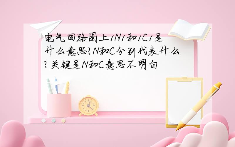 电气回路图上1N1和1C1是什么意思?N和C分别代表什么?关键是N和C意思不明白