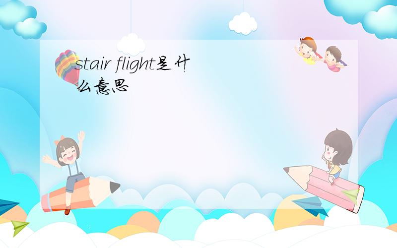 stair flight是什么意思