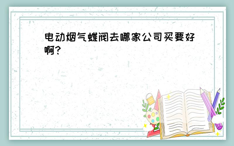 电动烟气蝶阀去哪家公司买要好啊?