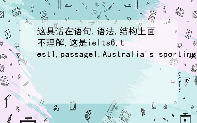 这具话在语句,语法,结构上面不理解,这是ielts6,test1,passage1,Australia's sporting sucsess,里面第三段的一句话：When fully developed,this system will enable him to build a biomechanical profile for coaches to use to help buddin