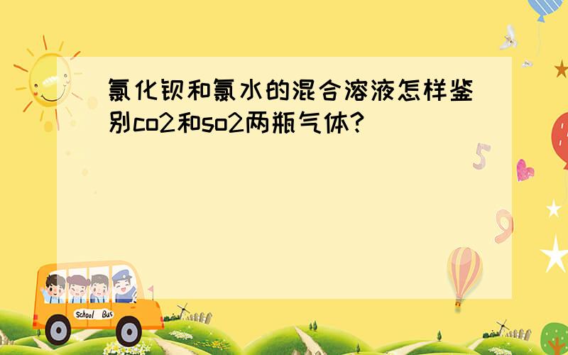 氯化钡和氯水的混合溶液怎样鉴别co2和so2两瓶气体?