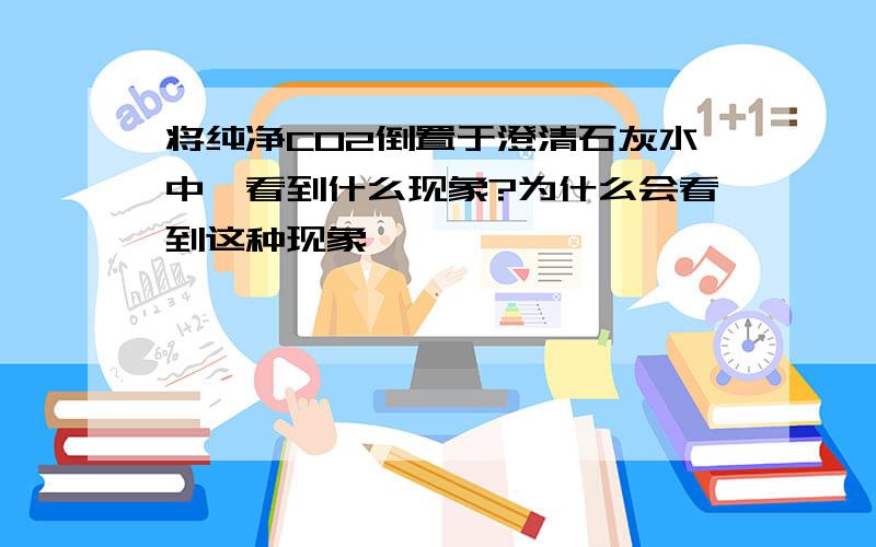 将纯净CO2倒置于澄清石灰水中,看到什么现象?为什么会看到这种现象