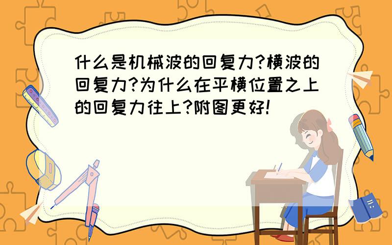 什么是机械波的回复力?横波的回复力?为什么在平横位置之上的回复力往上?附图更好!