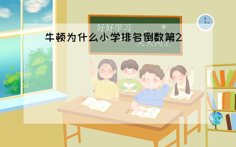 牛顿为什么小学排名倒数第2