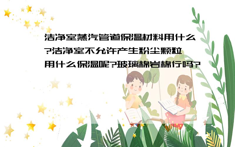 洁净室蒸汽管道保温材料用什么?洁净室不允许产生粉尘颗粒,用什么保温呢?玻璃棉岩棉行吗?