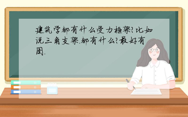 建筑学都有什么受力框架?比如说三角支架.都有什么?最好有图.