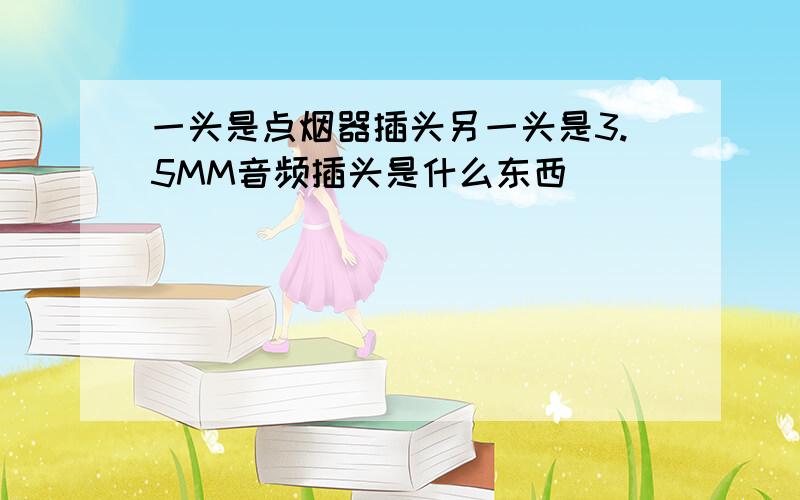 一头是点烟器插头另一头是3.5MM音频插头是什么东西