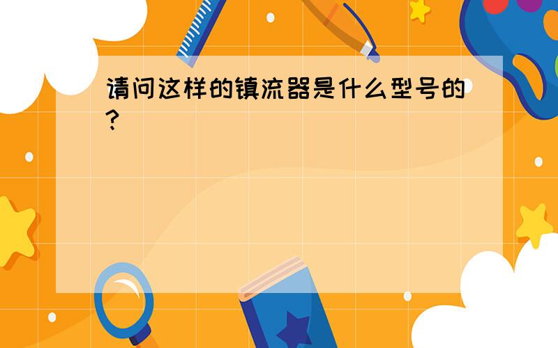 请问这样的镇流器是什么型号的?