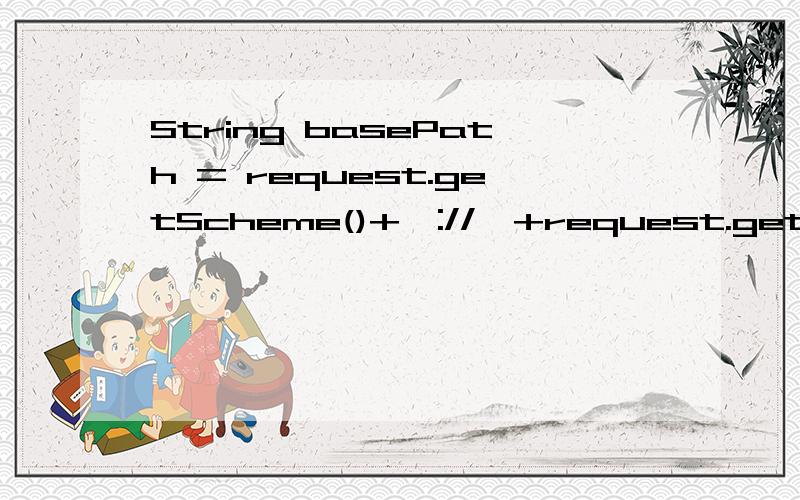 String basePath = request.getScheme()+