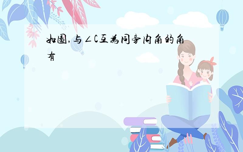 如图,与∠C互为同旁内角的角有