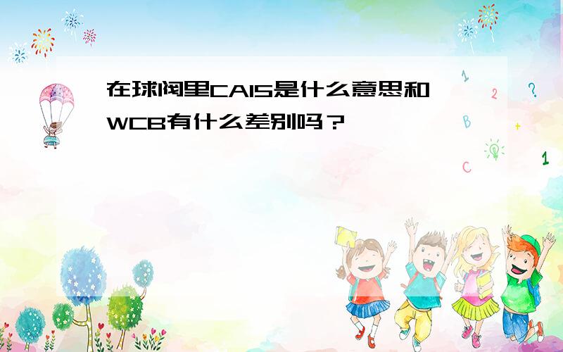 在球阀里CA15是什么意思和WCB有什么差别吗？