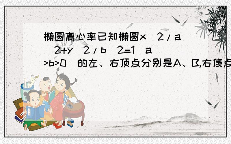 椭圆离心率已知椭圆x^2/a^2+y^2/b^2=1(a>b>0)的左、右顶点分别是A、B,右焦点是F,过F点作直线与长轴垂直,与椭圆交于P,Q两点.（1）若∠PBF=60°,求椭圆的离心率