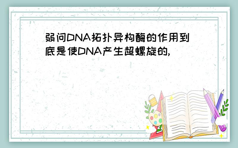 弱问DNA拓扑异构酶的作用到底是使DNA产生超螺旋的,