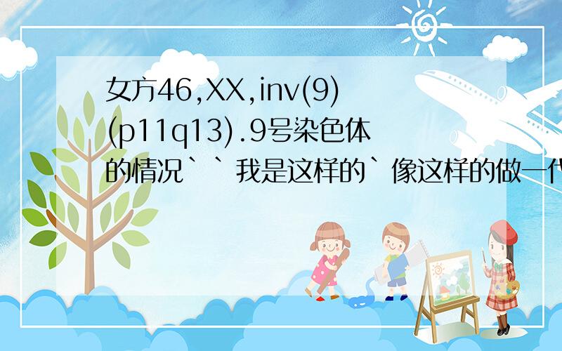 女方46,XX,inv(9)(p11q13).9号染色体的情况``我是这样的`像这样的做一代的试管会有用吗?三年没怀了`去做三代成功率又非常的低`而且费用也很高``看三年不孕钱像流水一样往外`现在查到这个结果