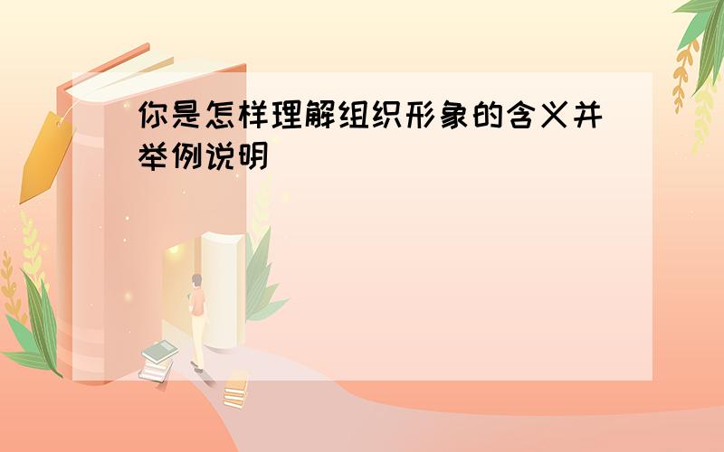 你是怎样理解组织形象的含义并举例说明