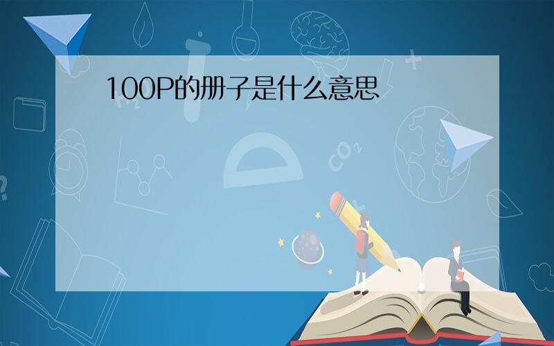 100P的册子是什么意思