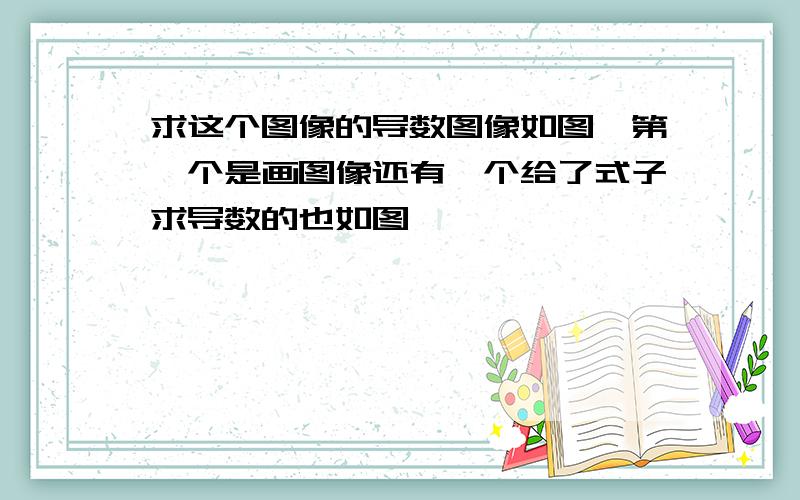 求这个图像的导数图像如图,第一个是画图像还有一个给了式子求导数的也如图