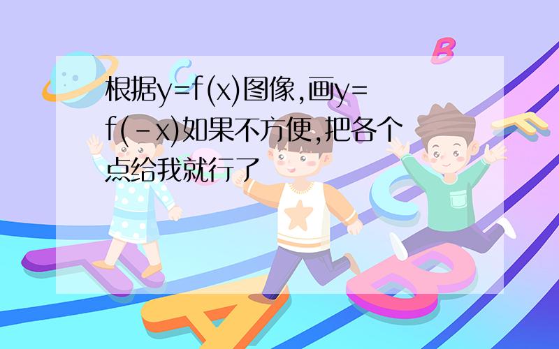 根据y=f(x)图像,画y=f(-x)如果不方便,把各个点给我就行了