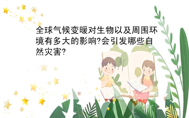 全球气候变暖对生物以及周围环境有多大的影响?会引发哪些自然灾害?