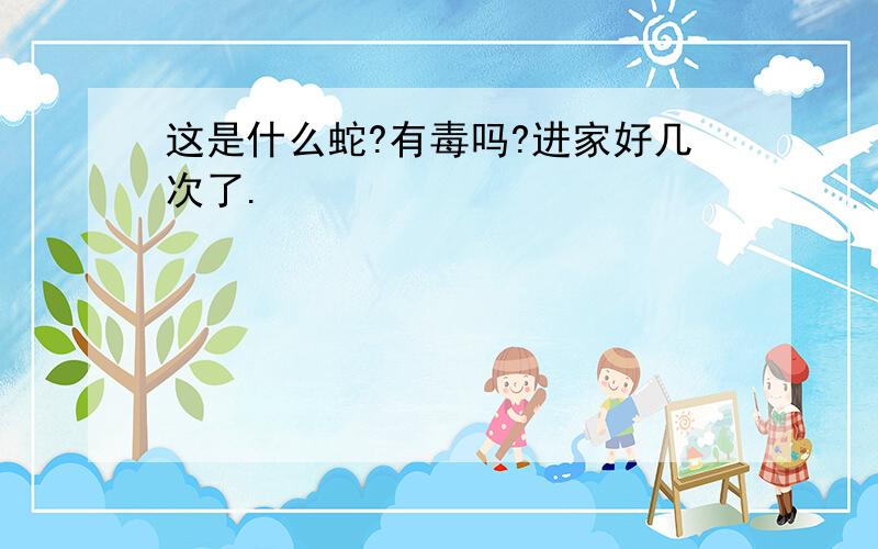 这是什么蛇?有毒吗?进家好几次了.