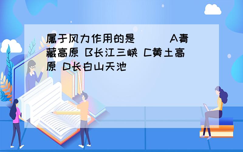 属于风力作用的是( ) A青藏高原 B长江三峡 C黄土高原 D长白山天池