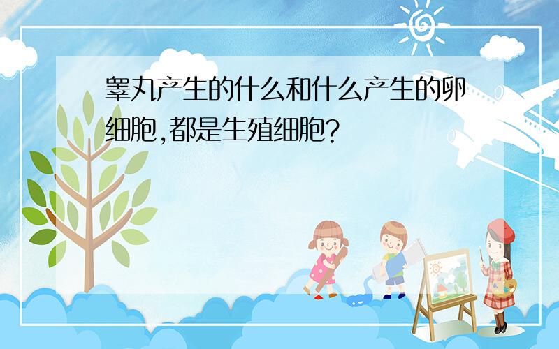 睾丸产生的什么和什么产生的卵细胞,都是生殖细胞?