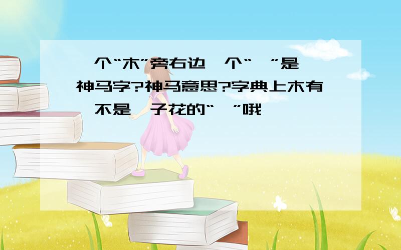 一个“木”旁右边一个“厄”是神马字?神马意思?字典上木有…不是栀子花的“栀”哦…