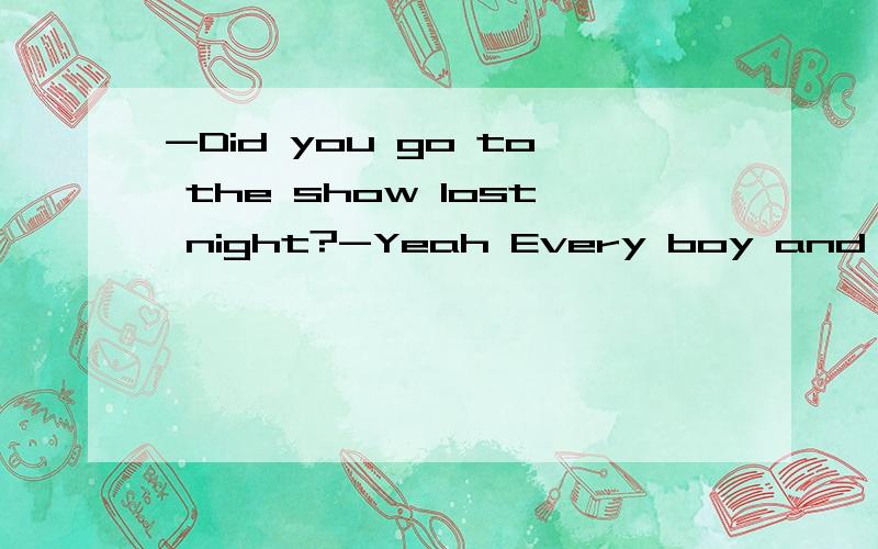 -Did you go to the show lost night?-Yeah Every boy and girl in the area___invitedA was B have beenC has beenD wereEvery boy and girl 是单三?invited与Every boy and girl难道不是被动关系?B C 为什么不选