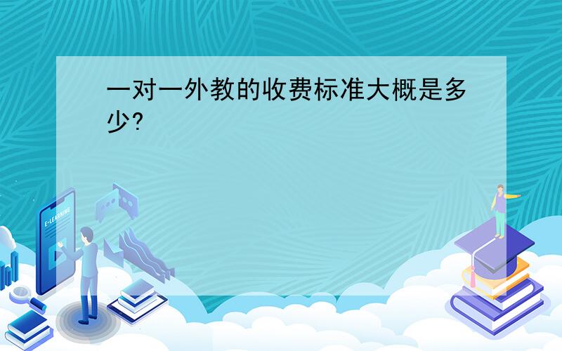 一对一外教的收费标准大概是多少?