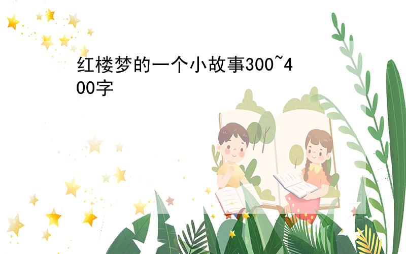 红楼梦的一个小故事300~400字