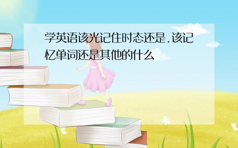 学英语该光记住时态还是.该记忆单词还是其他的什么