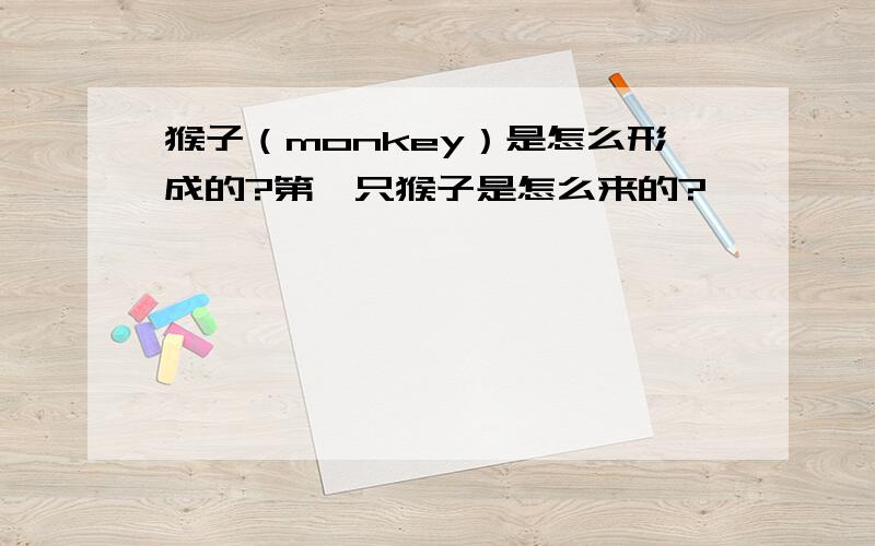 猴子（monkey）是怎么形成的?第一只猴子是怎么来的?