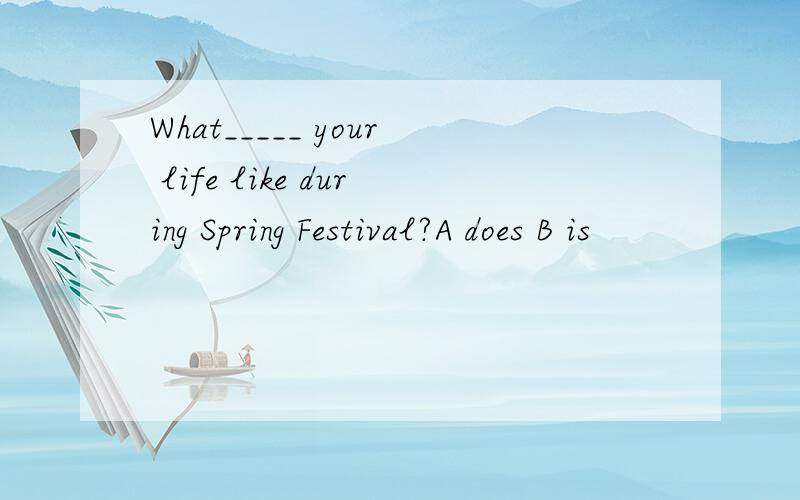 What_____ your life like during Spring Festival?A does B is