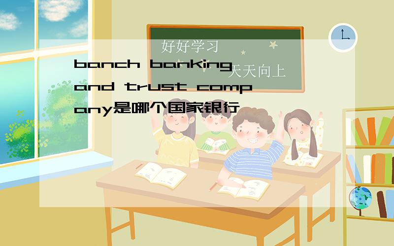 banch banking and trust company是哪个国家银行