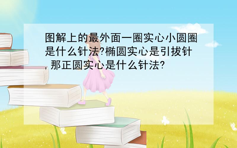 图解上的最外面一圈实心小圆圈是什么针法?椭圆实心是引拔针,那正圆实心是什么针法?