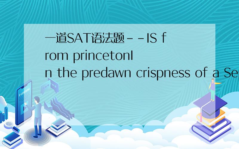 一道SAT语法题--IS from princetonIn the predawn crispness of a September morning,the conjunction of Mars and Venus thrilled the amateur astronomer (like on the first occasion he had seen it.)(括号划线)答案将划线部分修改为：as it ha