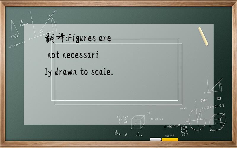 翻译：Figures are not necessarily drawn to scale.