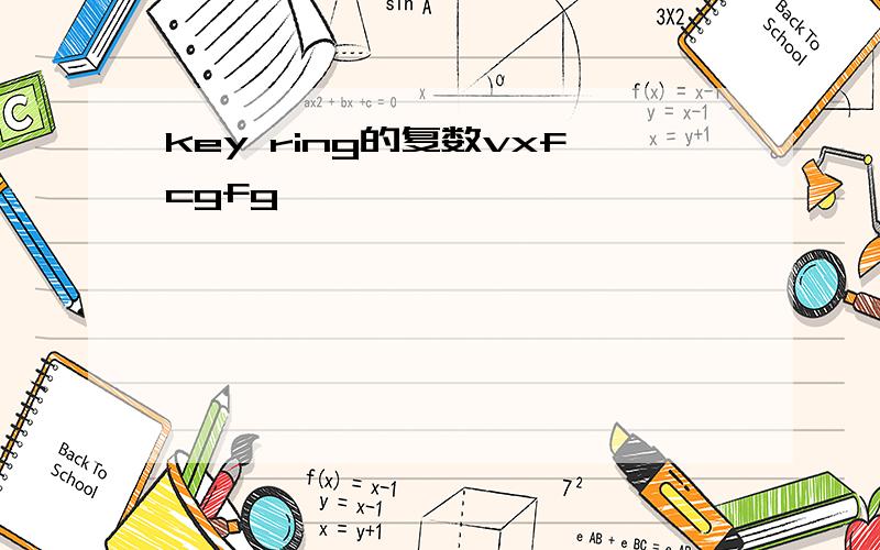 key ring的复数vxfcgfg