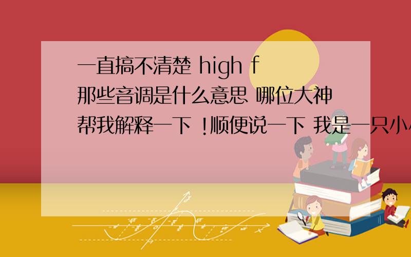 一直搞不清楚 high f 那些音调是什么意思 哪位大神帮我解释一下 !顺便说一下 我是一只小小鸟 丁当版的最高音的地方到了什么音调了 谢了~