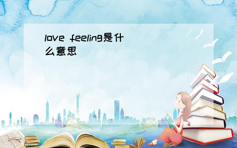 love feeling是什么意思