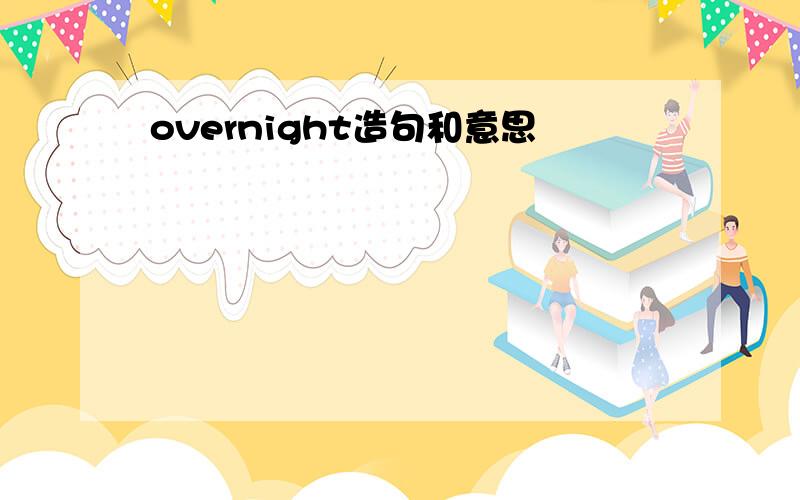 overnight造句和意思