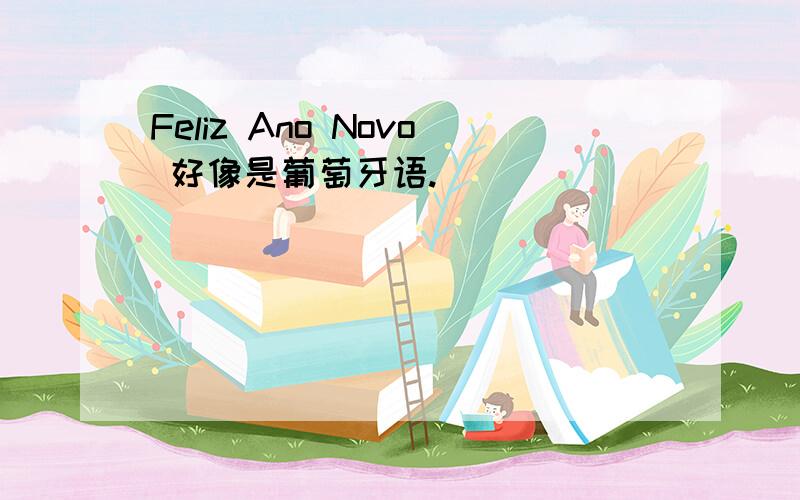 Feliz Ano Novo 好像是葡萄牙语.