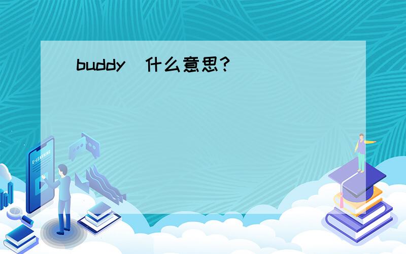 buddy  什么意思?