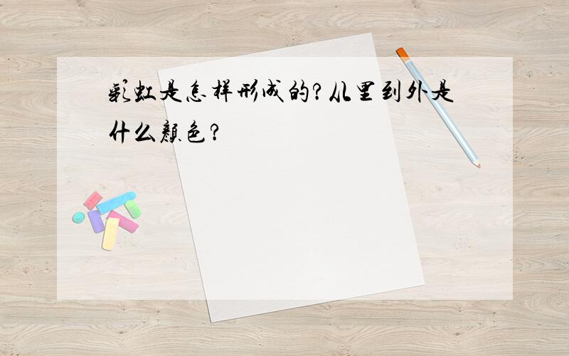 彩虹是怎样形成的?从里到外是什么颜色?