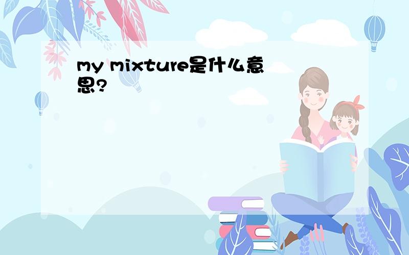 my mixture是什么意思?